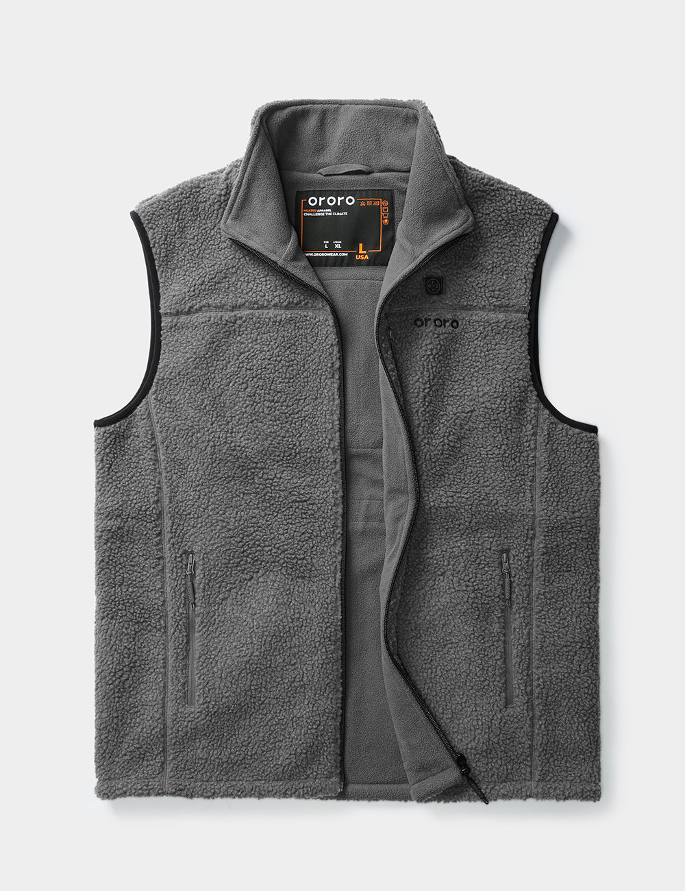 Men's Heated Recycled Fleece Vest