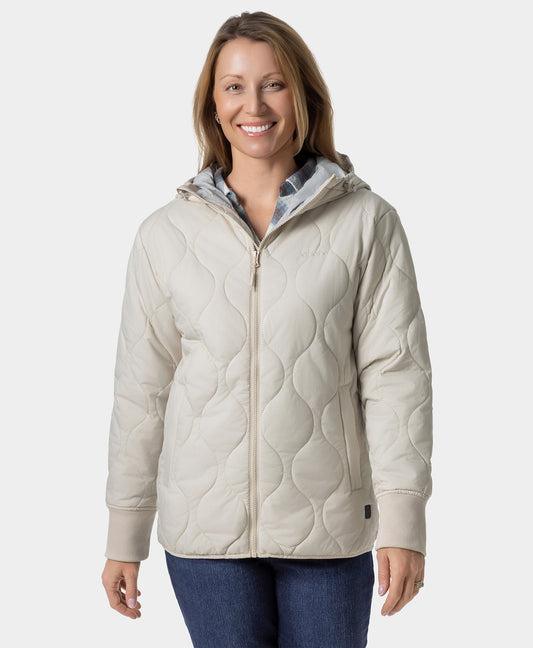 Stargazer Women's Heated Quilted Hoodie Jacket
