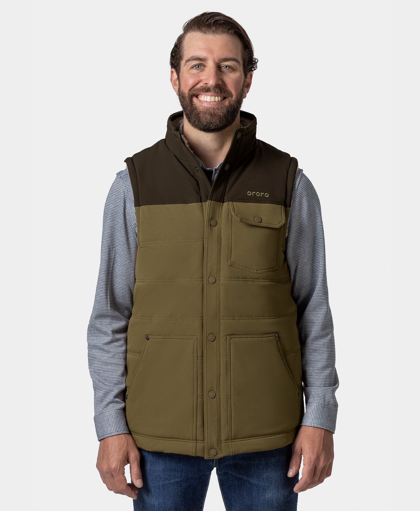 Sierra Men's Heated Sherpa Lined Vest