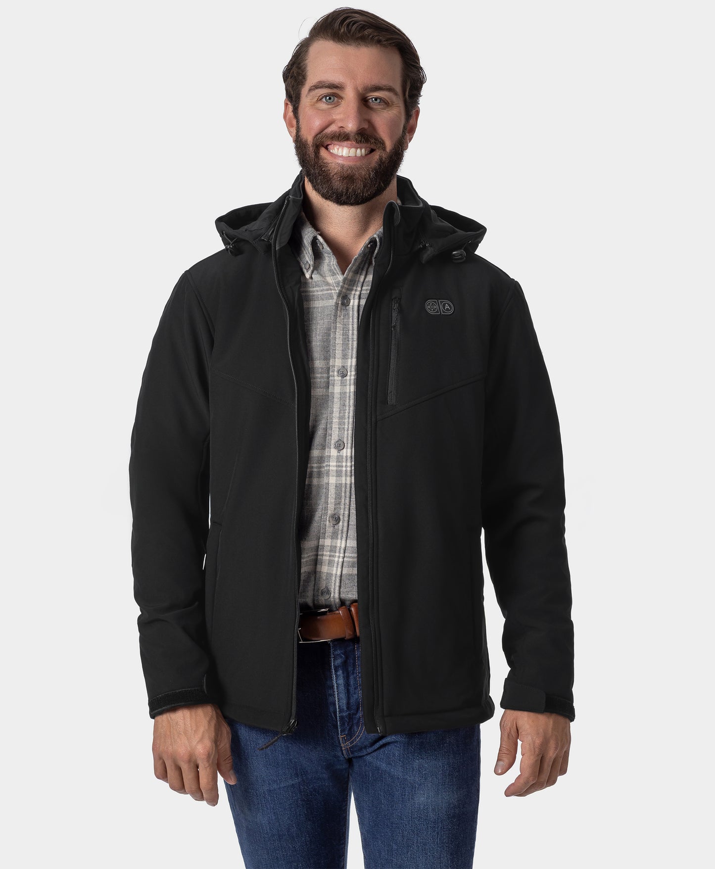Men's Heated Dual Control Jacket with 5 Heating Zones (Pocket Heating)
