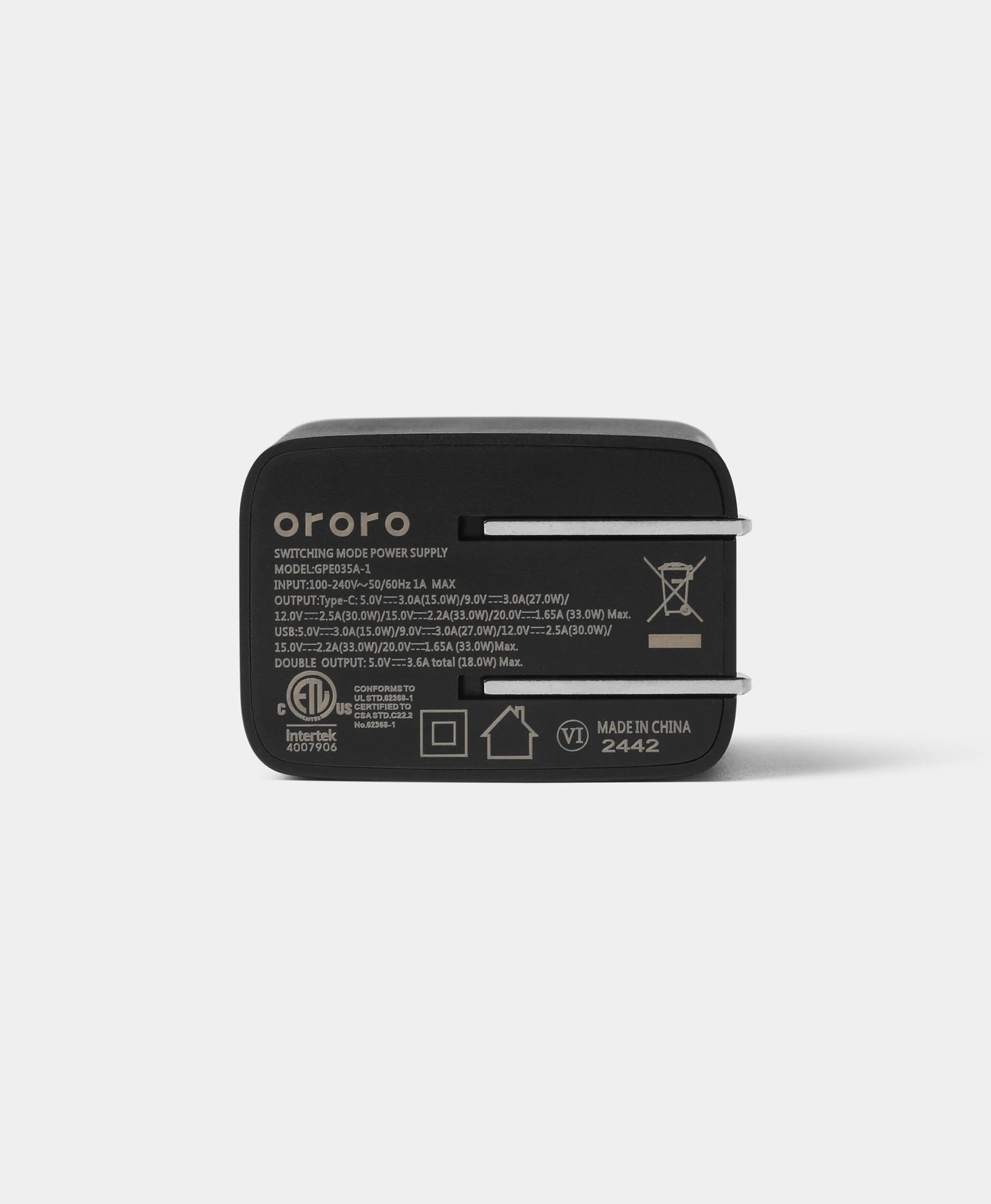 33W Battery Charger (US Plug)