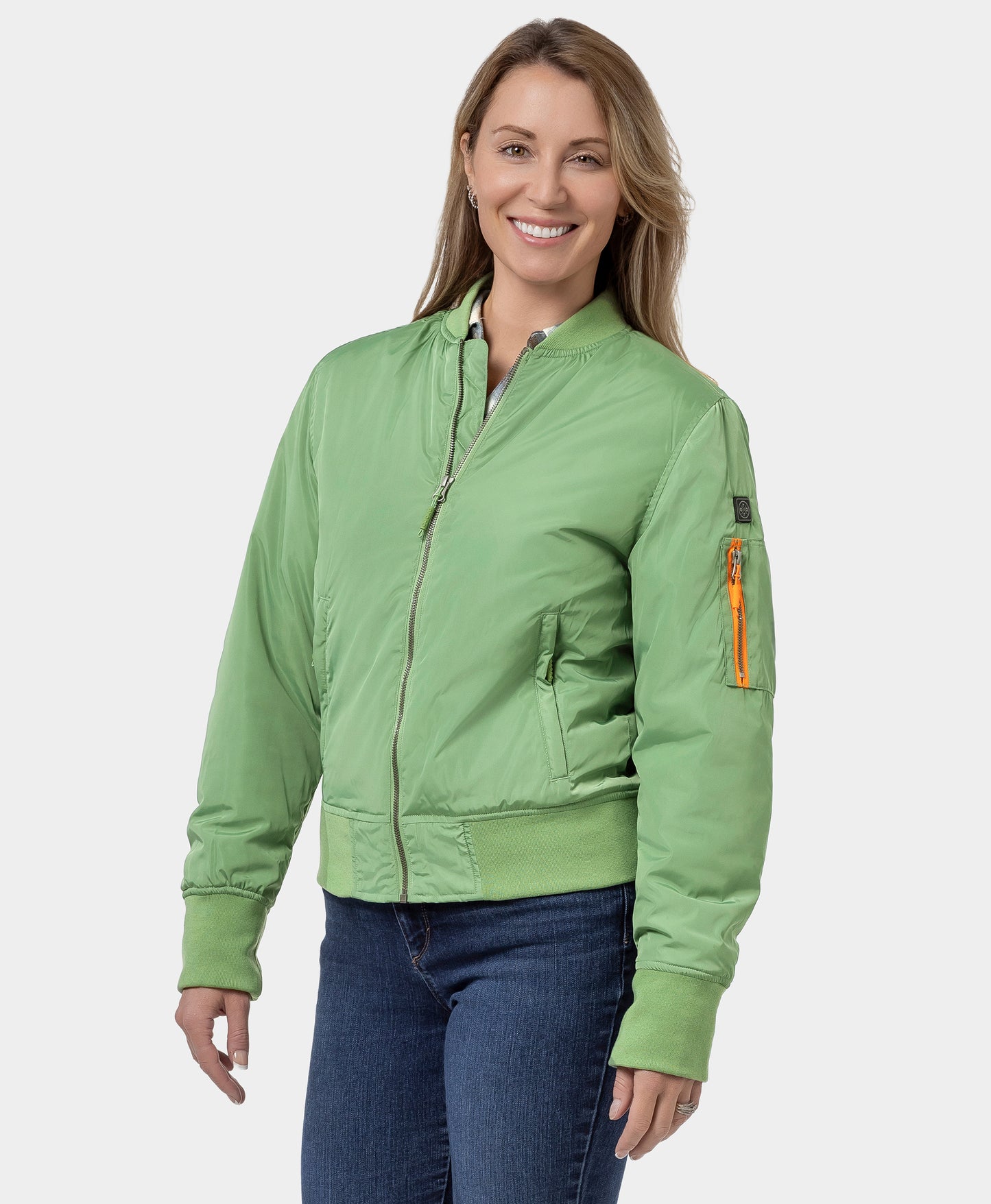 Cityscape Women's Heated Bomber Jacket