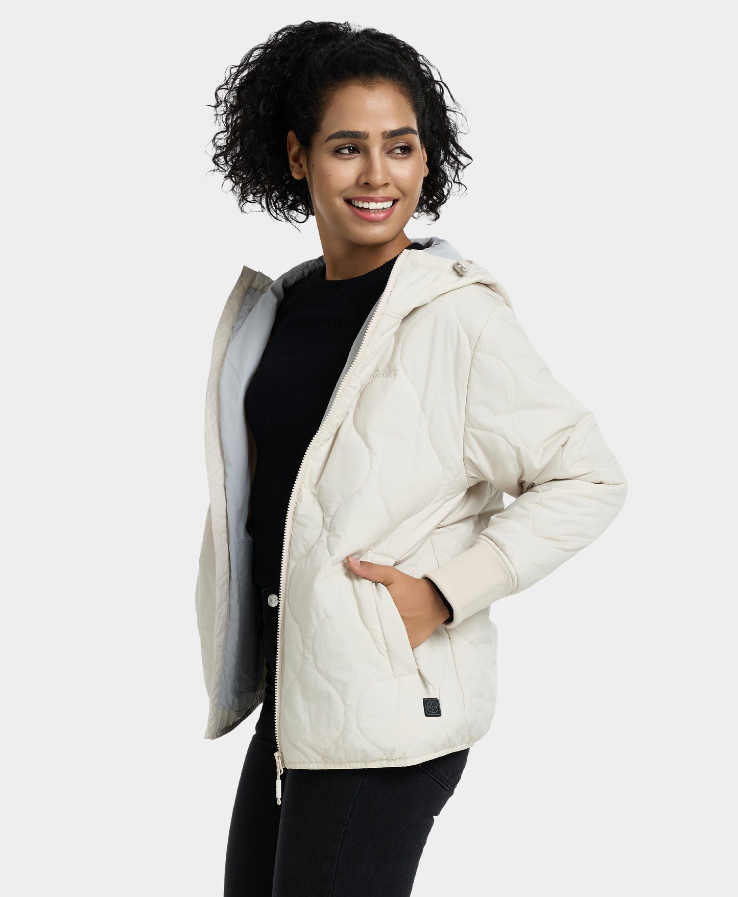 Stargazer Women's Heated Quilted Hoodie Jacket