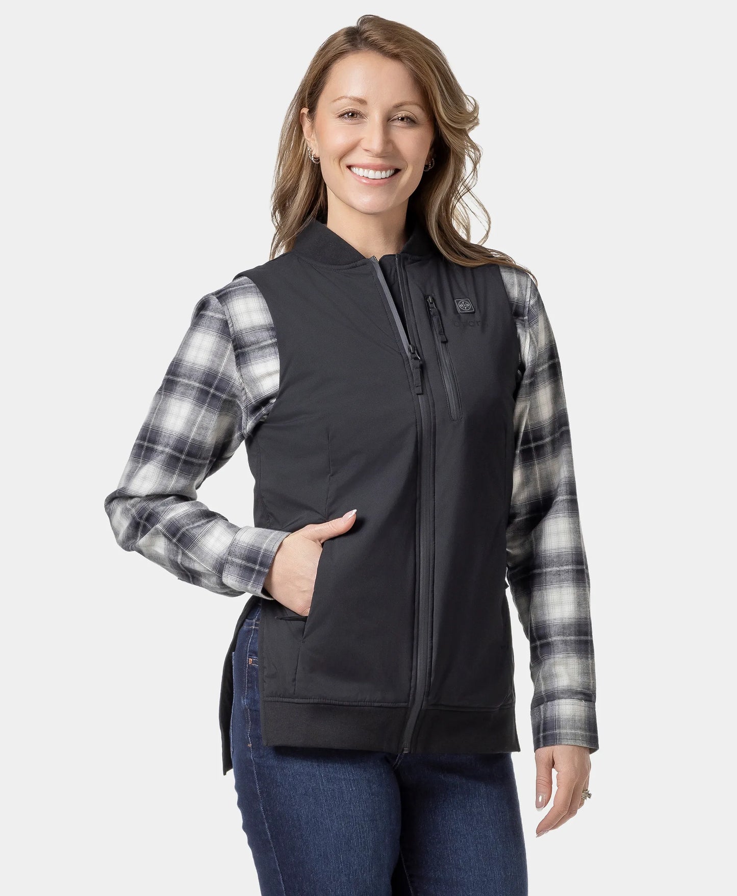 Blair Women's Heated Long Bomber Vest
