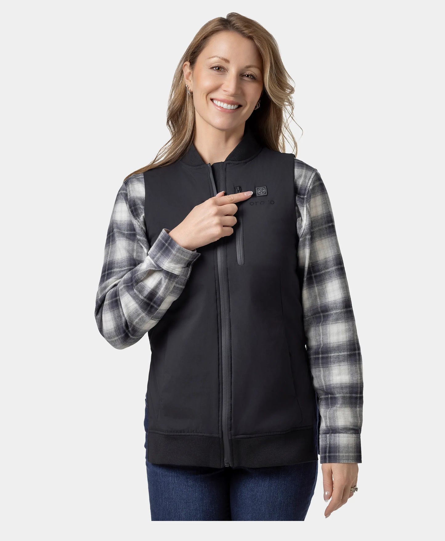 Blair Women's Heated Long Bomber Vest