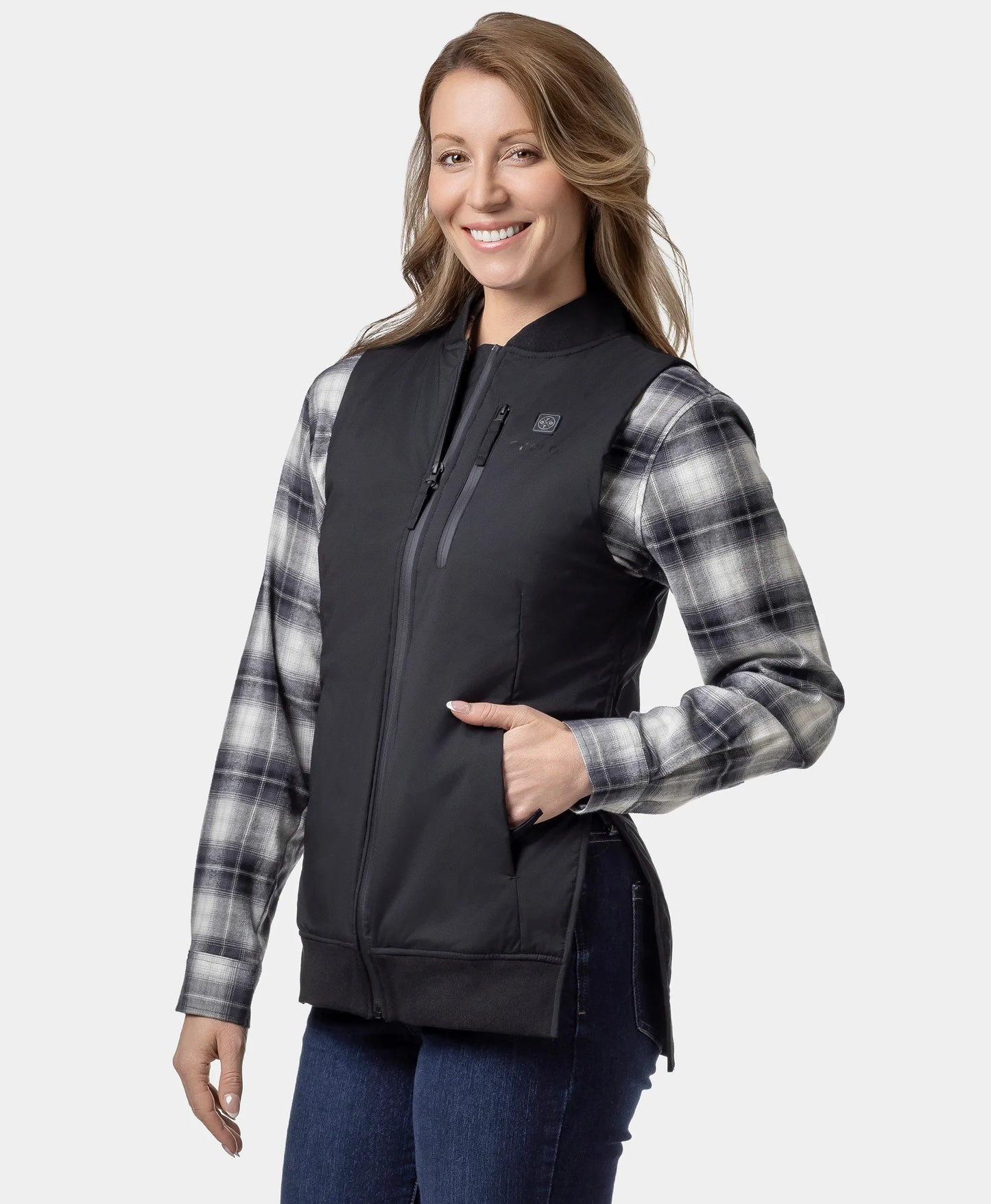 Blair Women's Heated Long Bomber Vest
