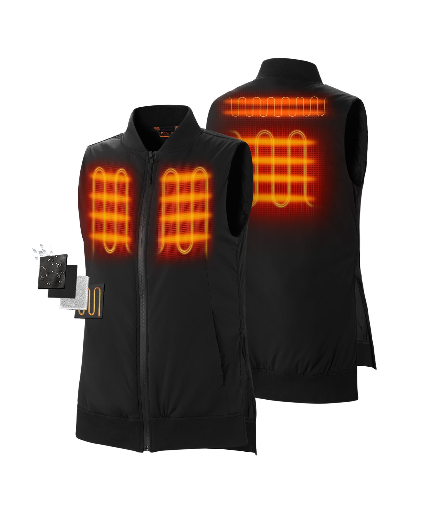 Blair Women's Heated Long Bomber Vest