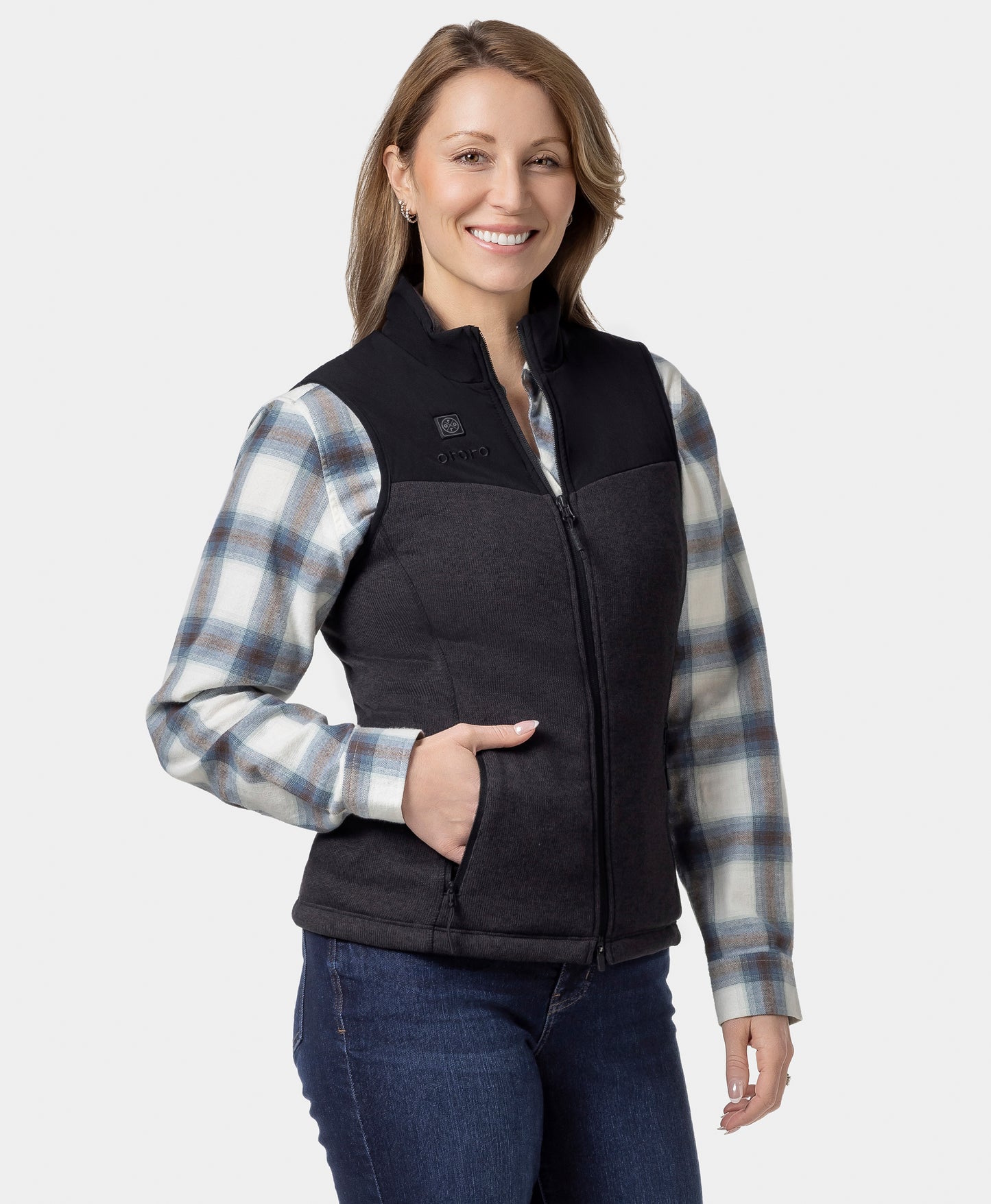 Augusta Women's Heated Sweater Fleece Vest