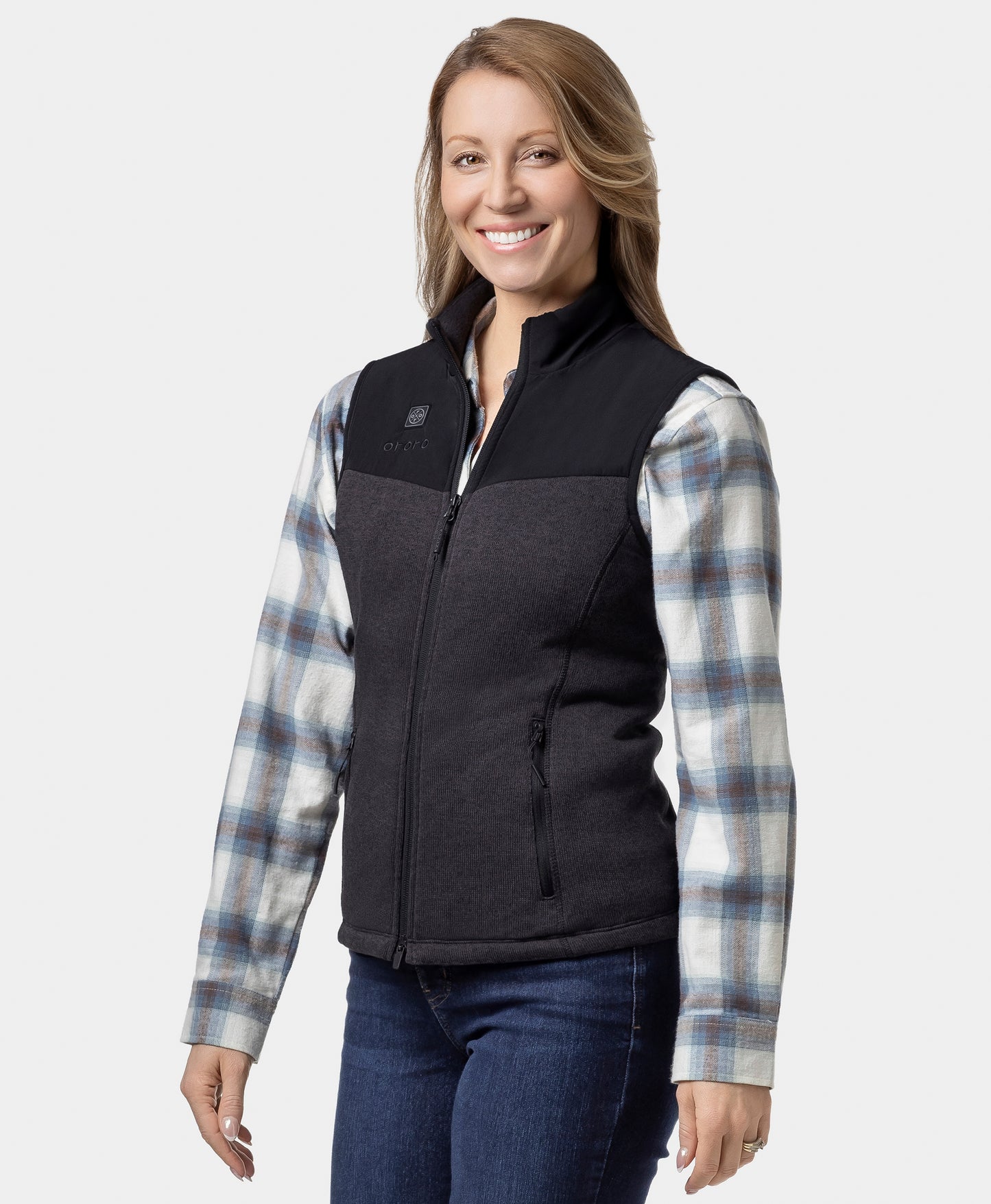 Augusta Women's Heated Sweater Fleece Vest