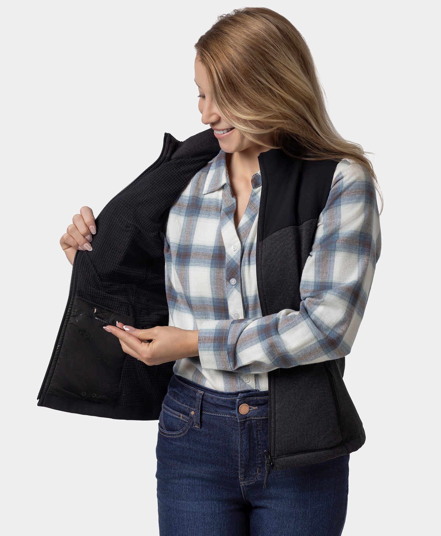 Augusta Women's Heated Sweater Fleece Vest
