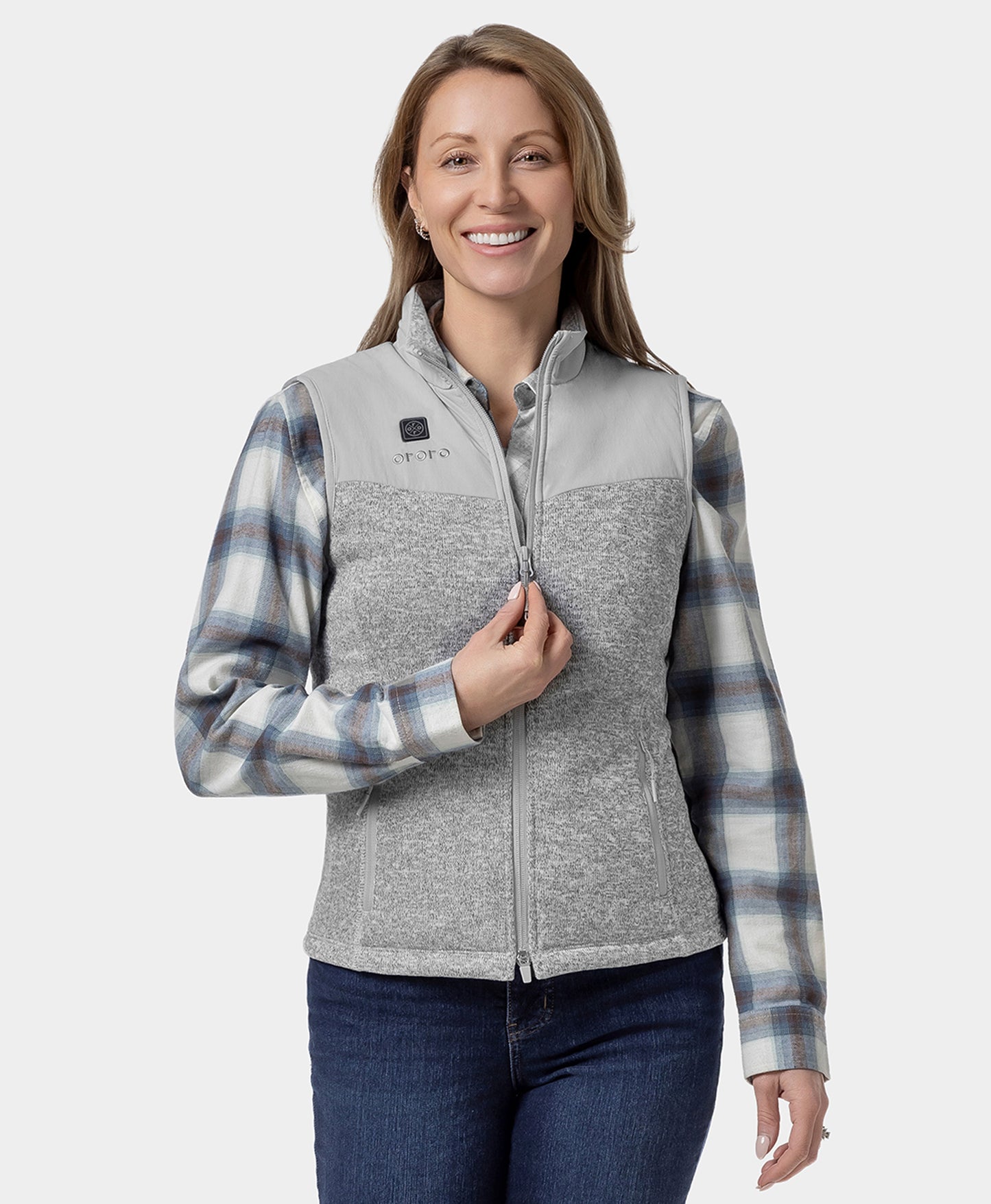 Augusta Women's Heated Sweater Fleece Vest