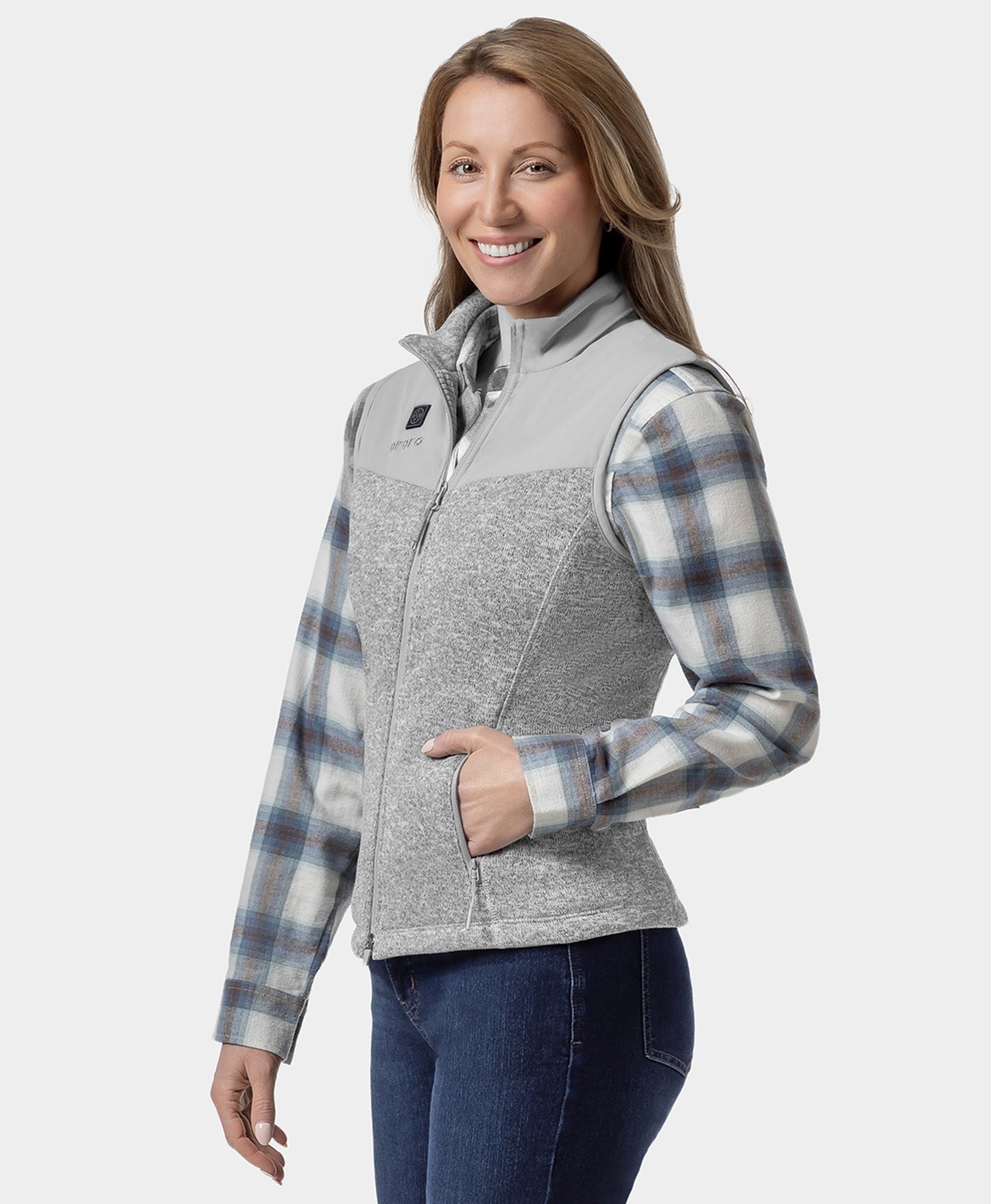 Augusta Women's Heated Sweater Fleece Vest