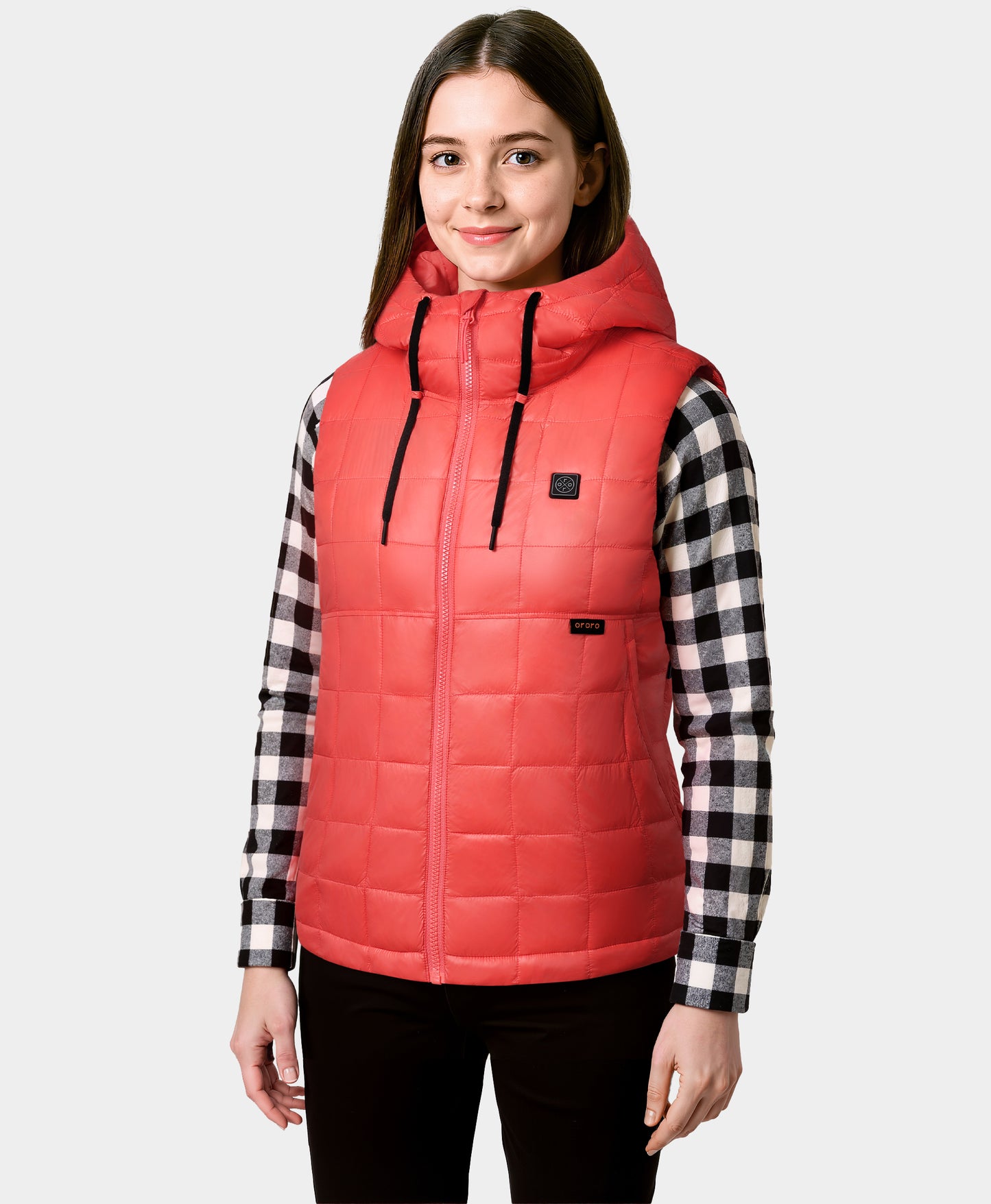PuffLyte™ Women's Junior 4-Zone Hooded Heated Vest