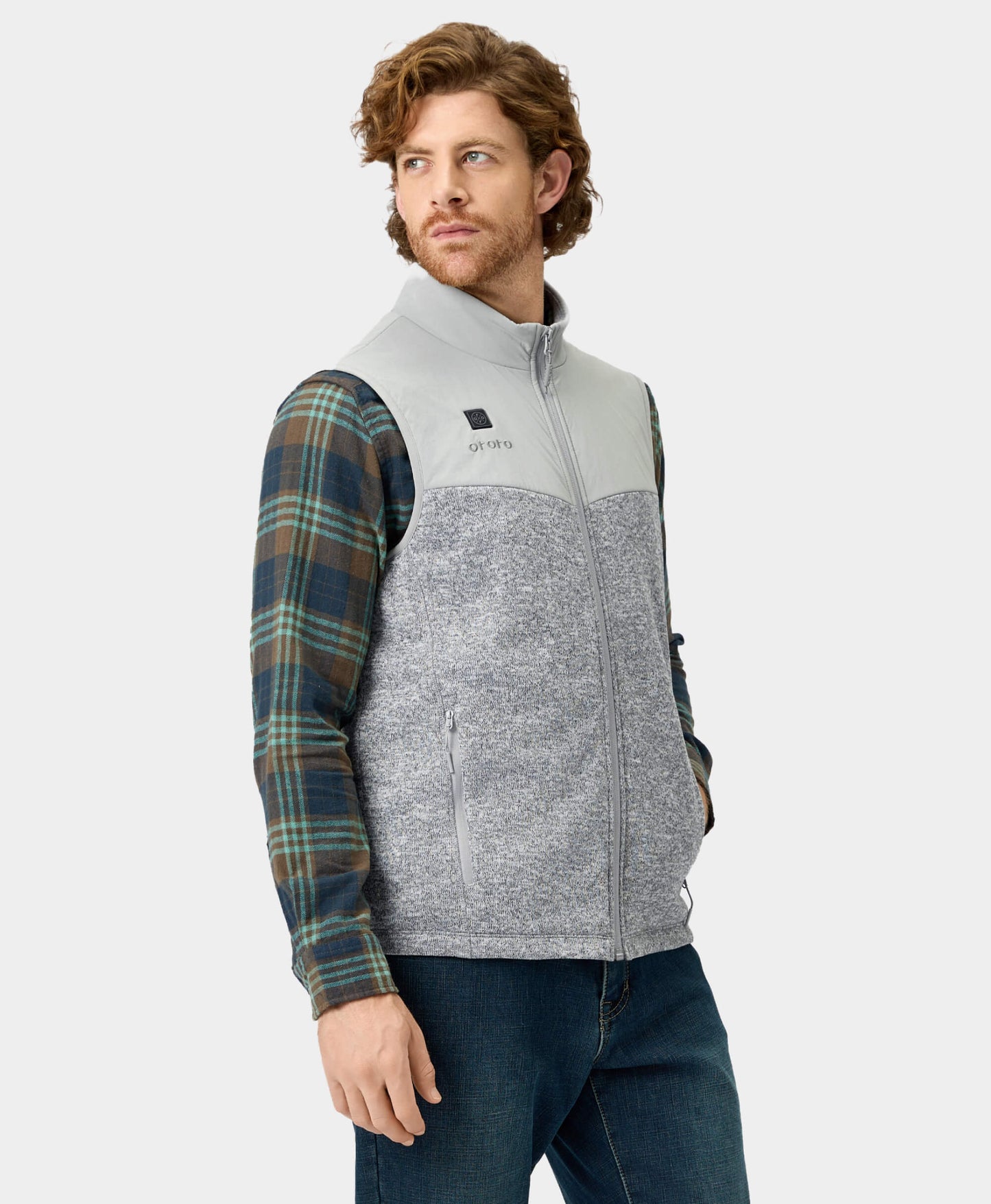 Augusta Men's Heated Sweater Fleece Vest