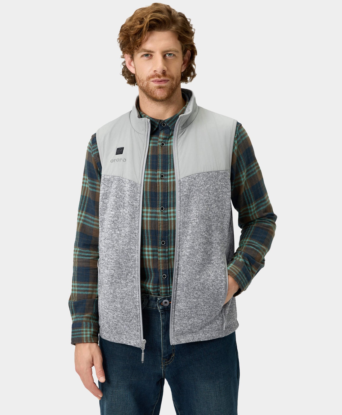 Augusta Men's Heated Sweater Fleece Vest