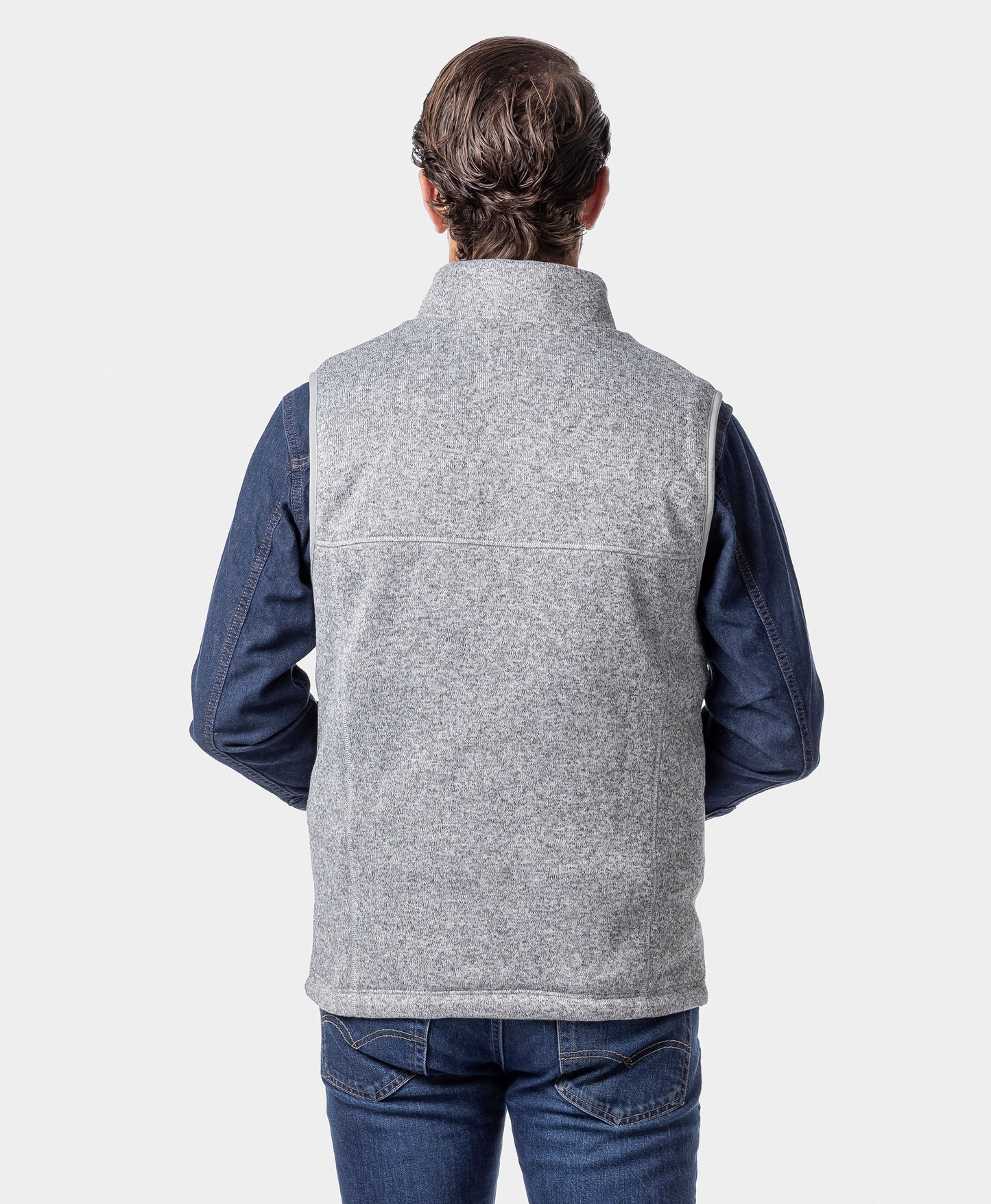 Augusta Tournament Men's 4-Zone Heated Sweater Fleece Vest