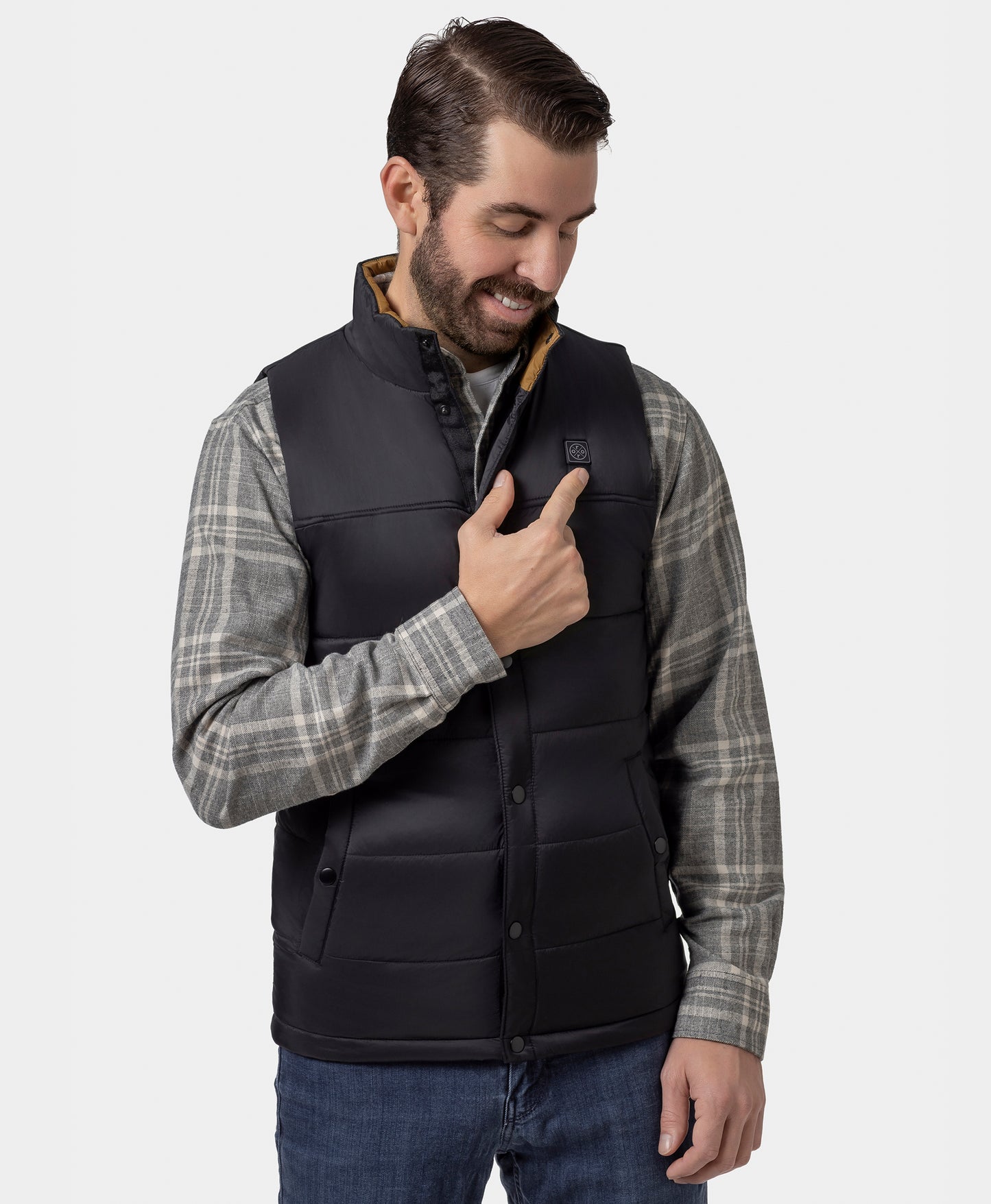 PuffLyte Men's Heated Lightweight Vest - Black