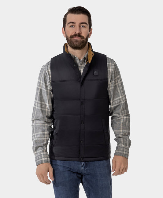 PuffLyte Men's Heated Lightweight Vest - Black