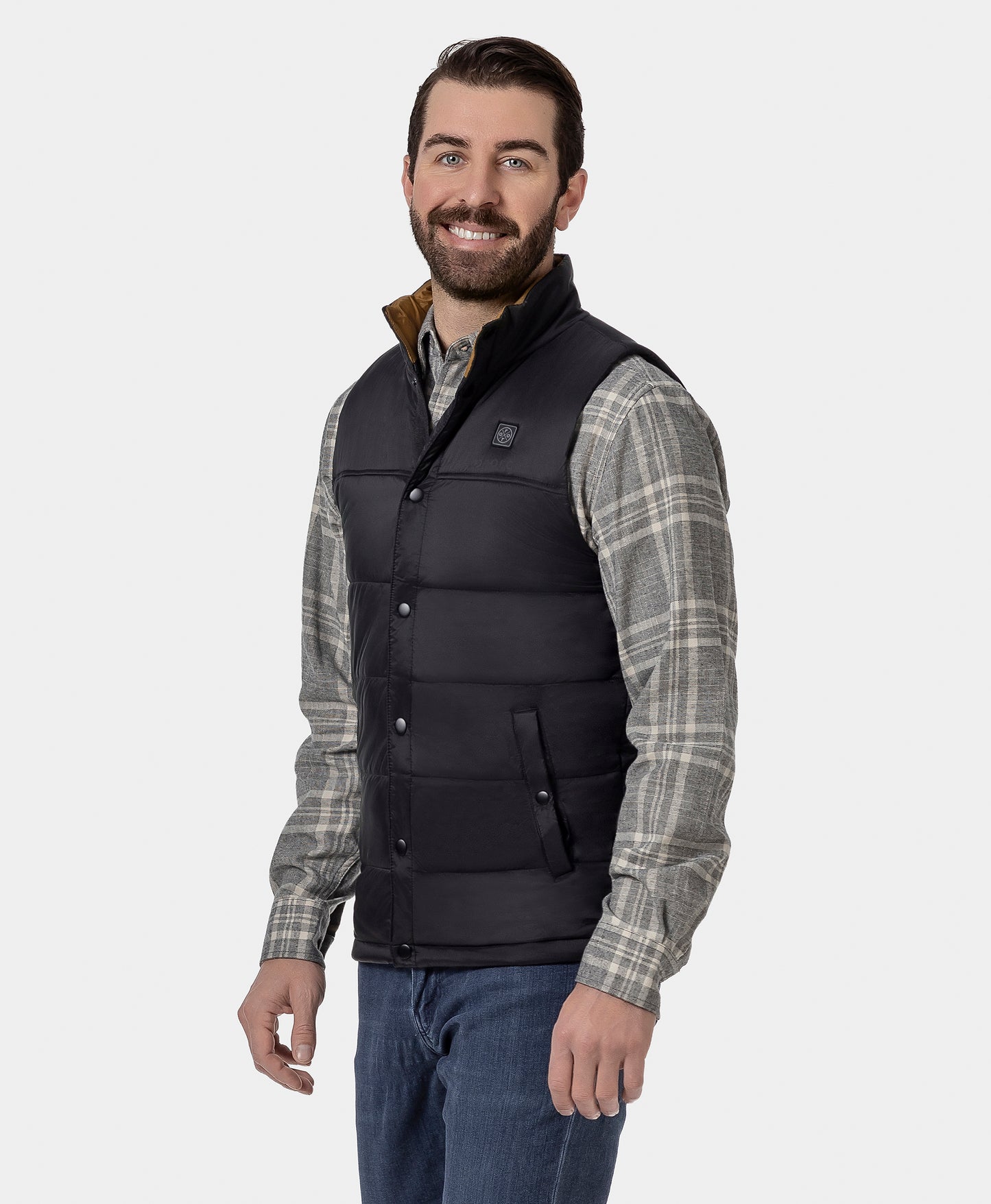 PuffLyte Men's Heated Lightweight Vest - Black