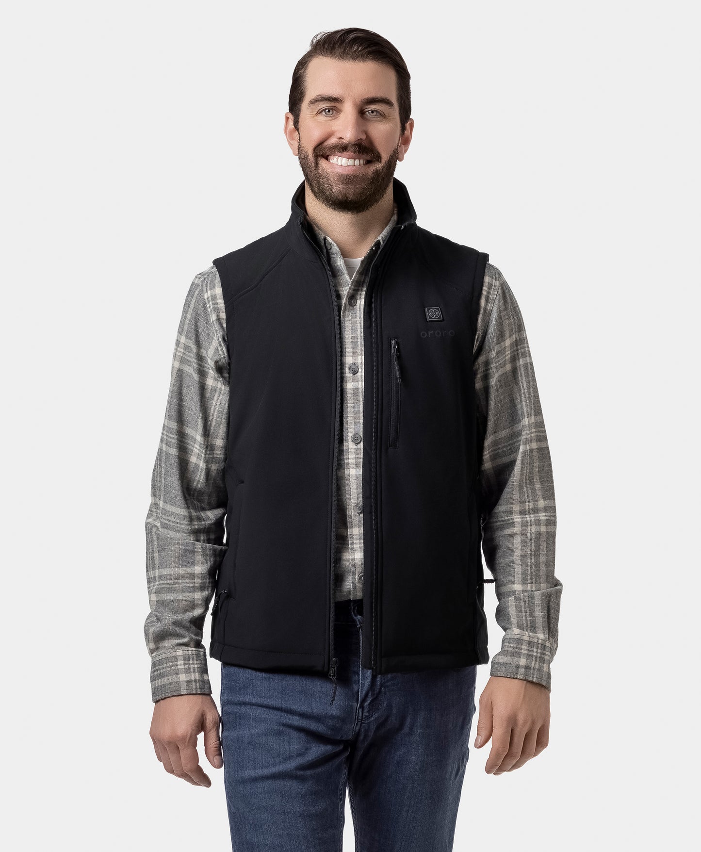 Men's Heated Softshell Vest - Lower Back Heating