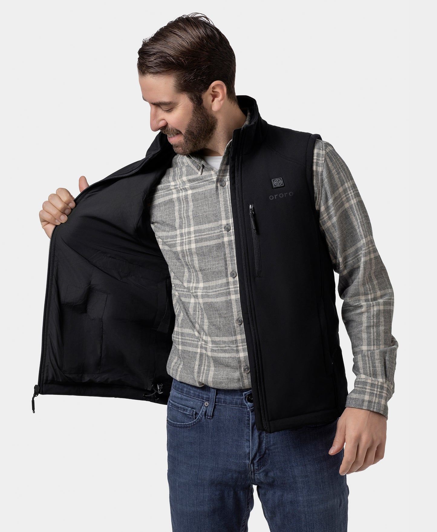 Men's Heated Softshell Vest - Lower Back Heating