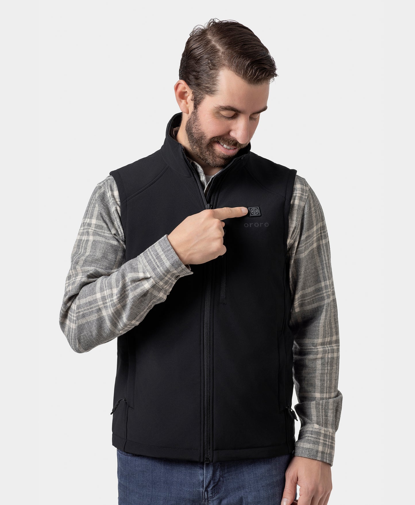 Men's Heated Softshell Vest - Lower Back Heating