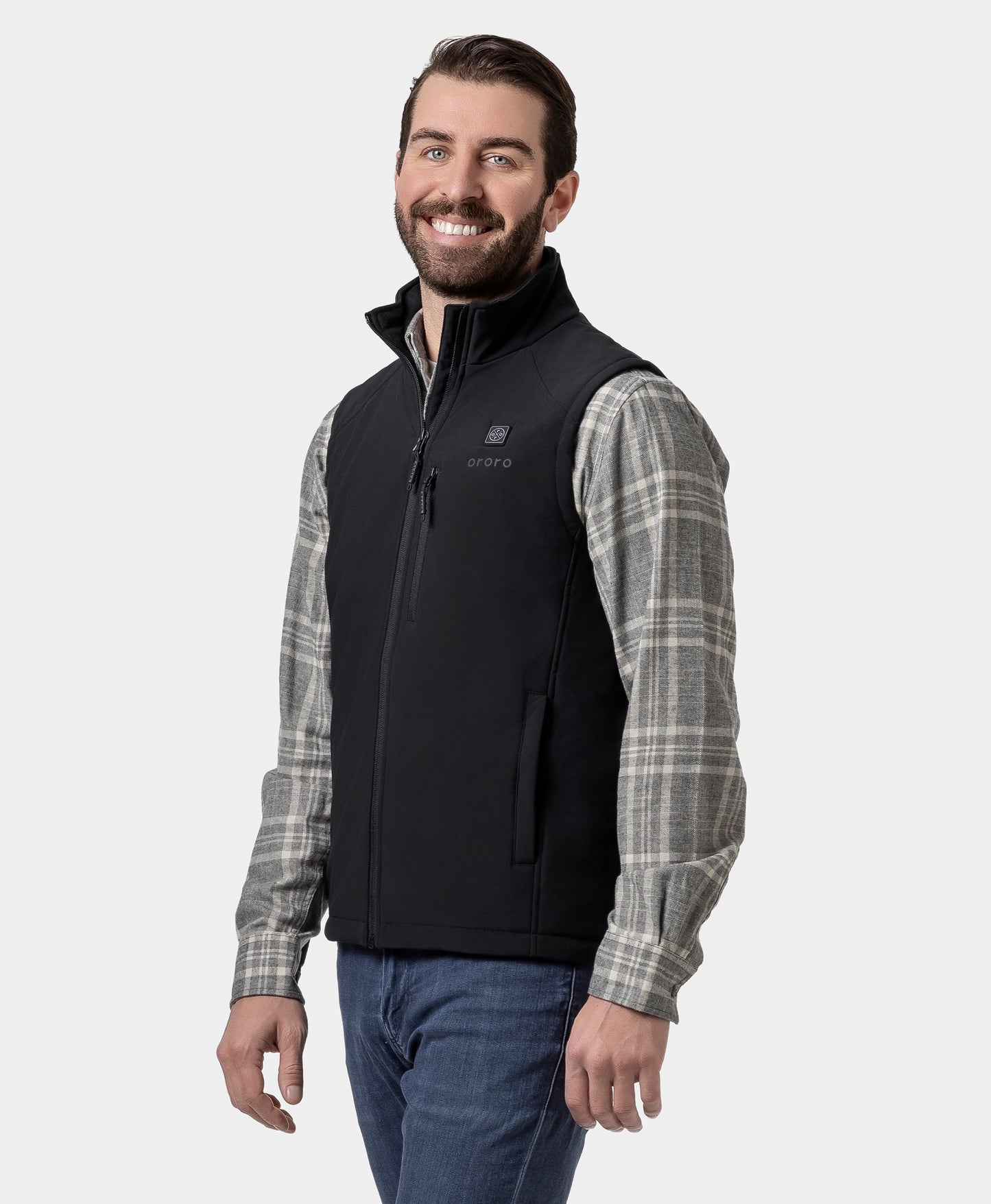 Men's Heated Softshell Vest - Lower Back Heating