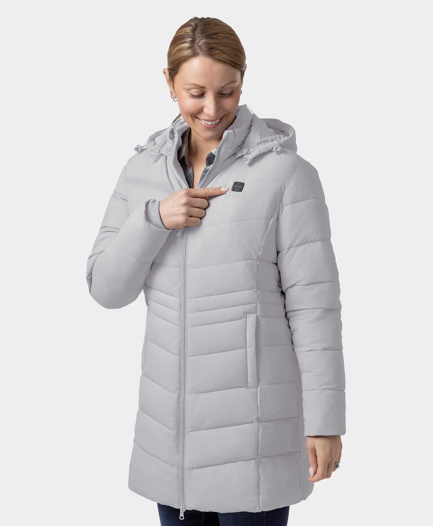 Women's Heated Puffer Parka Jacket