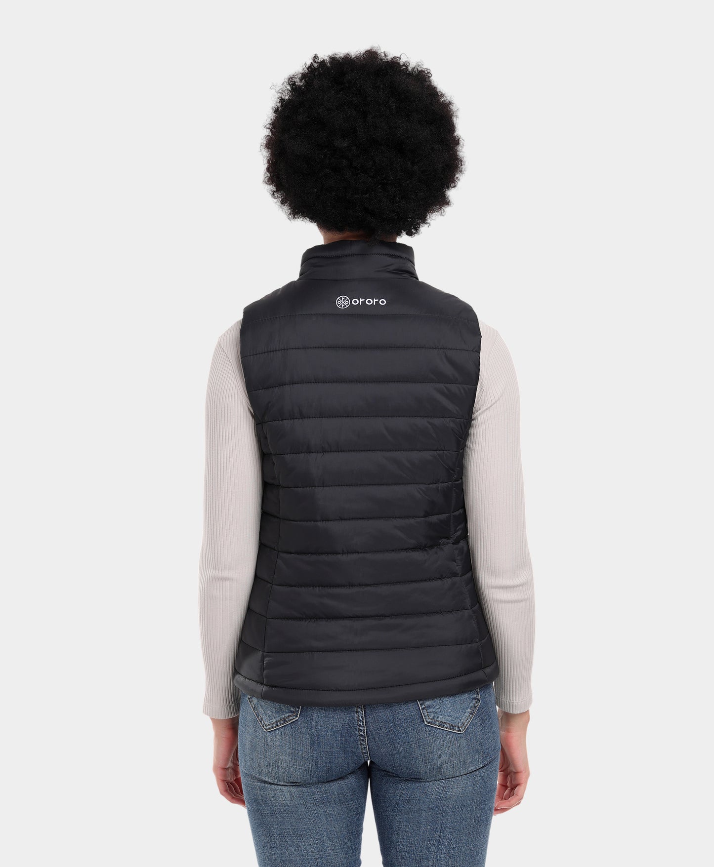 Women's Classic Heated Vest - Black/Off-White/Gray