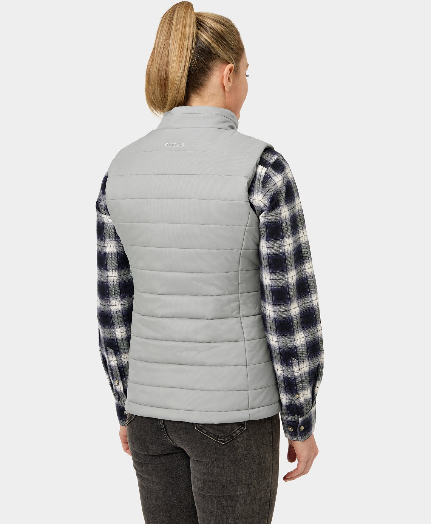 Women's Classic Heated Vest - Black/Off-White/Gray
