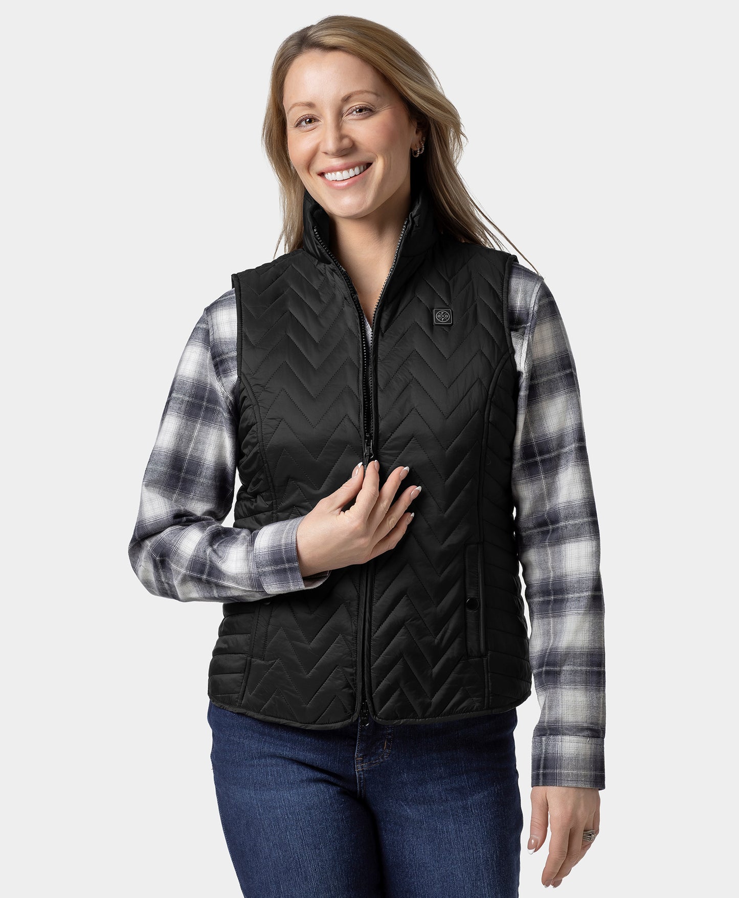 Women's Heated Chevron Quilted Vest
