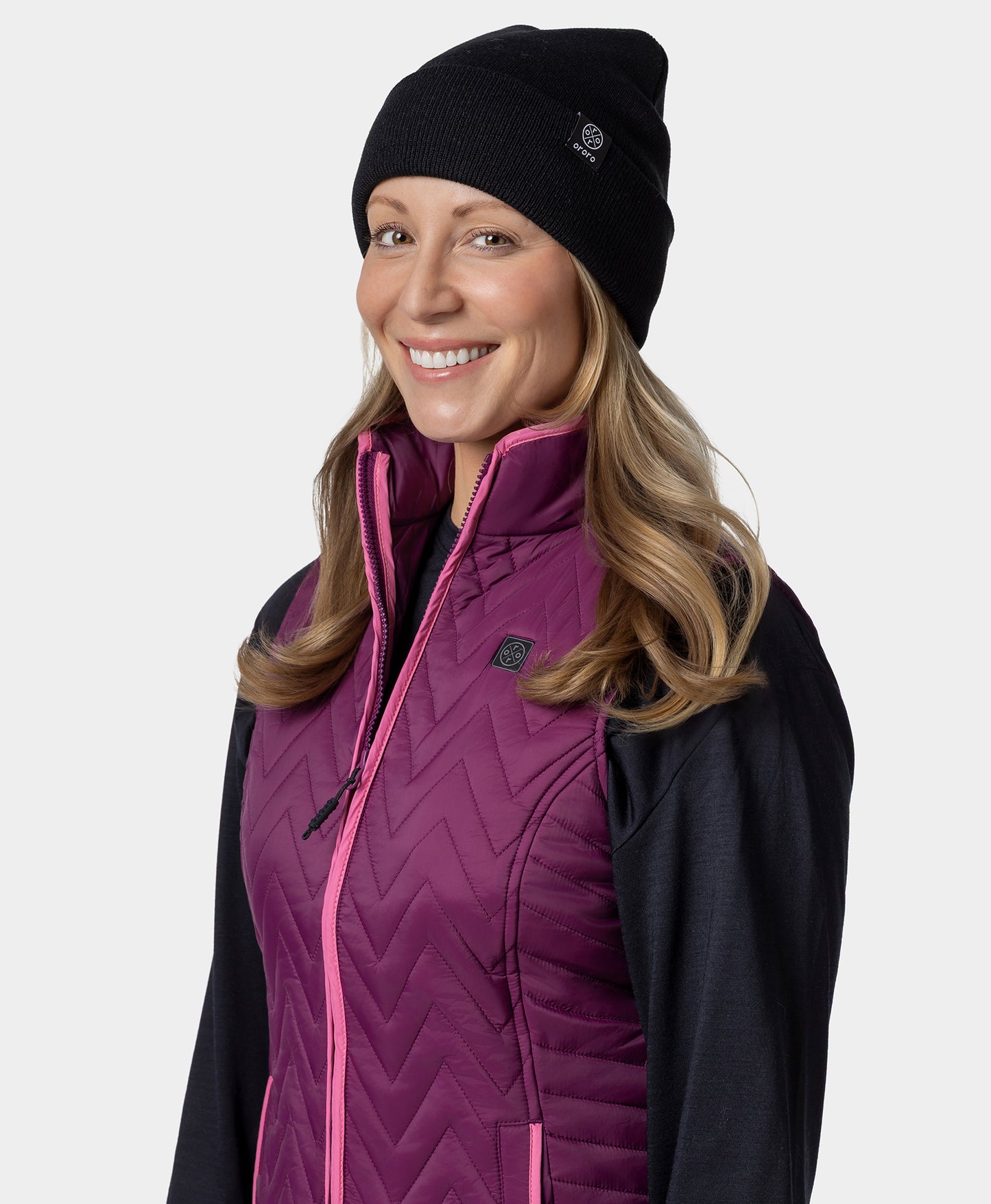 Women's Heated Chevron Quilted Vest