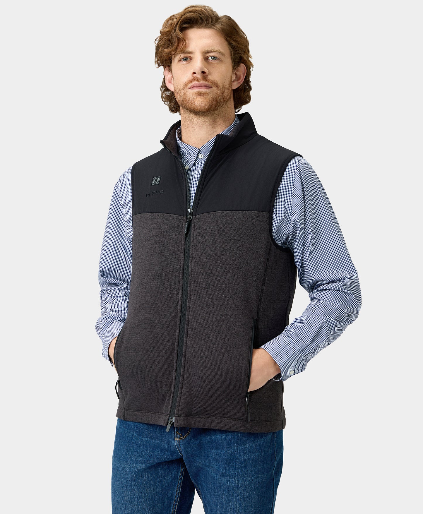 Augusta Men's Heated Sweater Fleece Vest