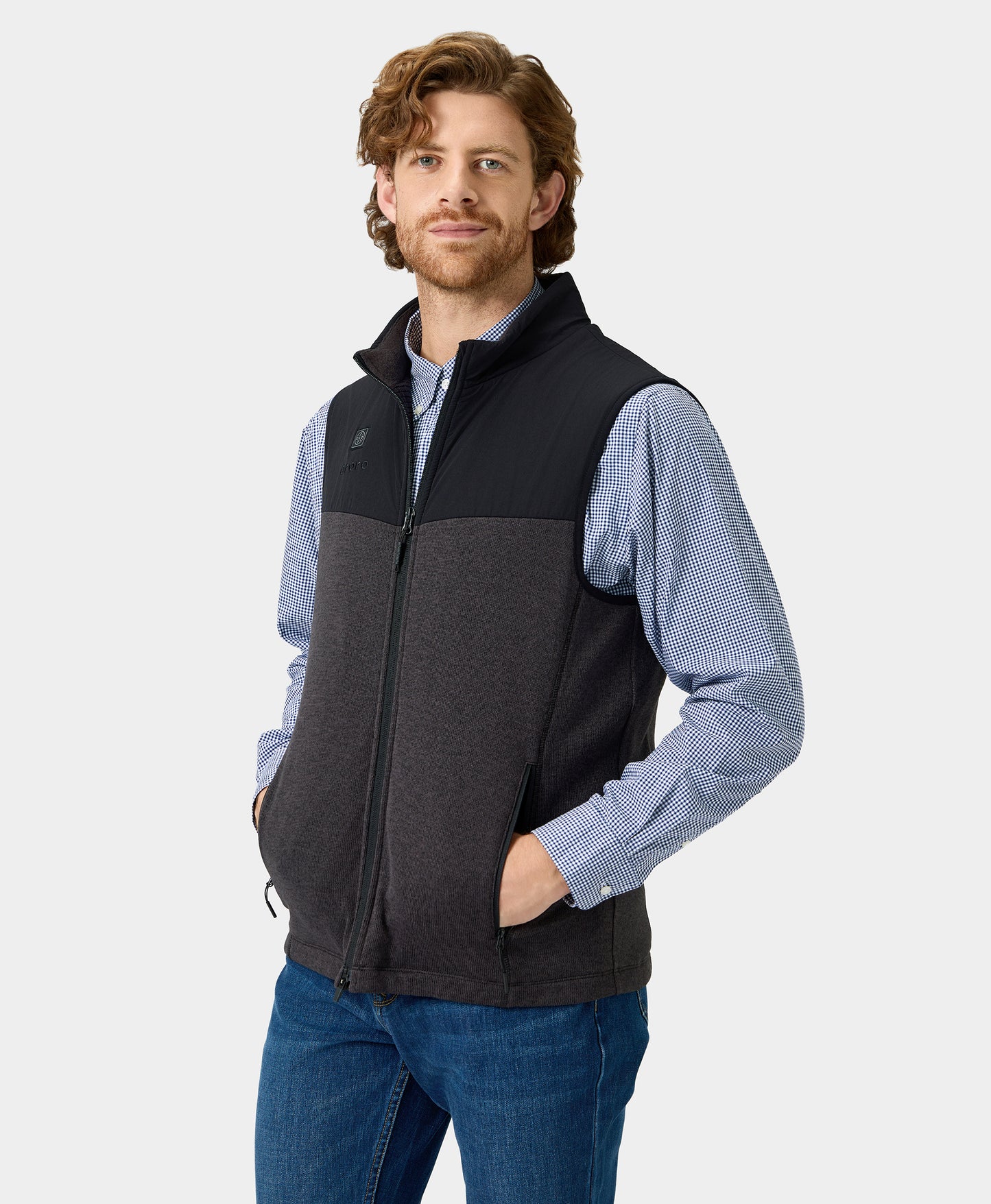 Augusta Men's Heated Sweater Fleece Vest