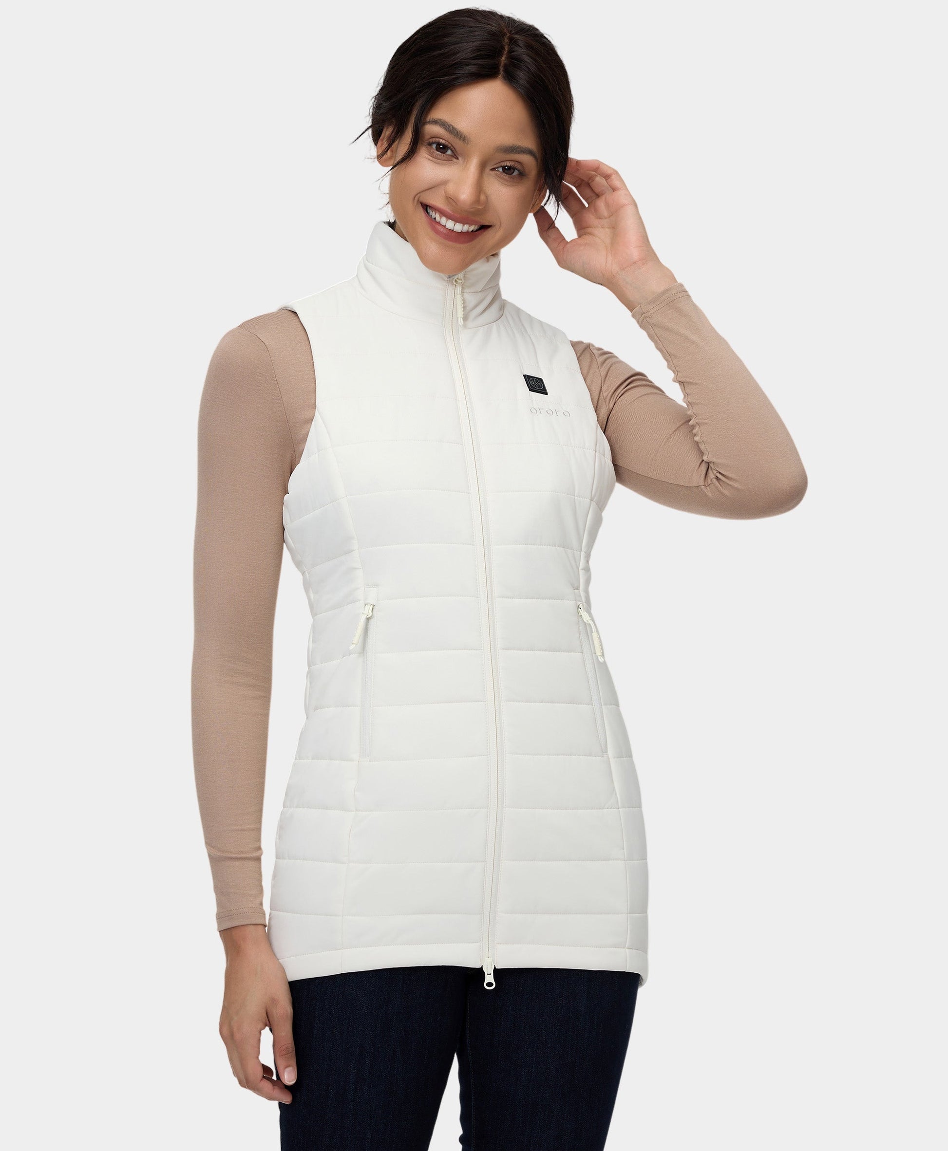 Women Heated Long Puffer Vest