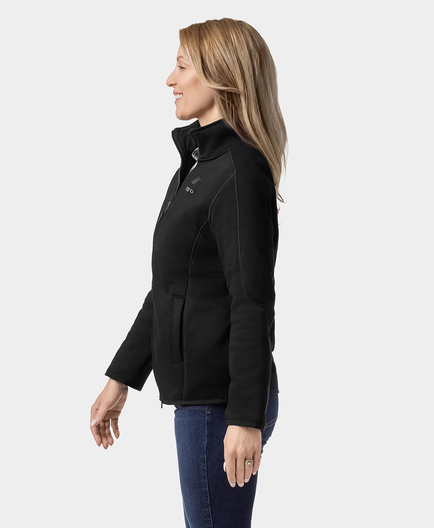 Florence Women's Heated Fleece Jacket - Black