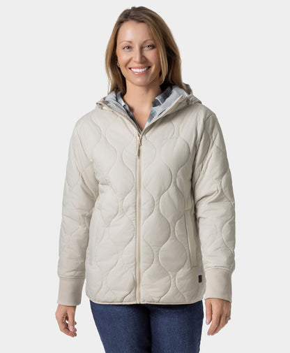 Stargazer Women's Heated Quilted Hoodie Jacket