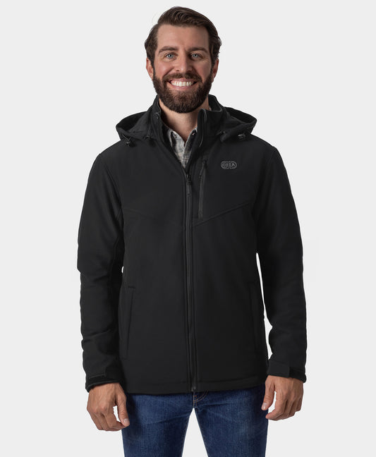 Men's Heated Dual Control Jacket with 5 Heating Zones (Pocket Heating)