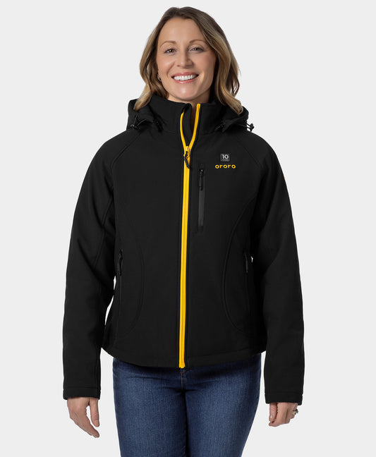 Women's 4-Zone Classic Heated Jacket (10-Year Anniversary Limited Edition) - Black & Gold