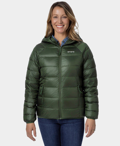 Aero Women's 4-Zone Packable Heated Down Jacket