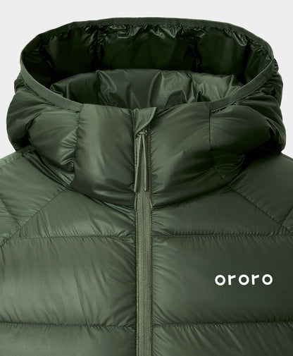 Aero Women's 4-Zone Packable Heated Down Jacket