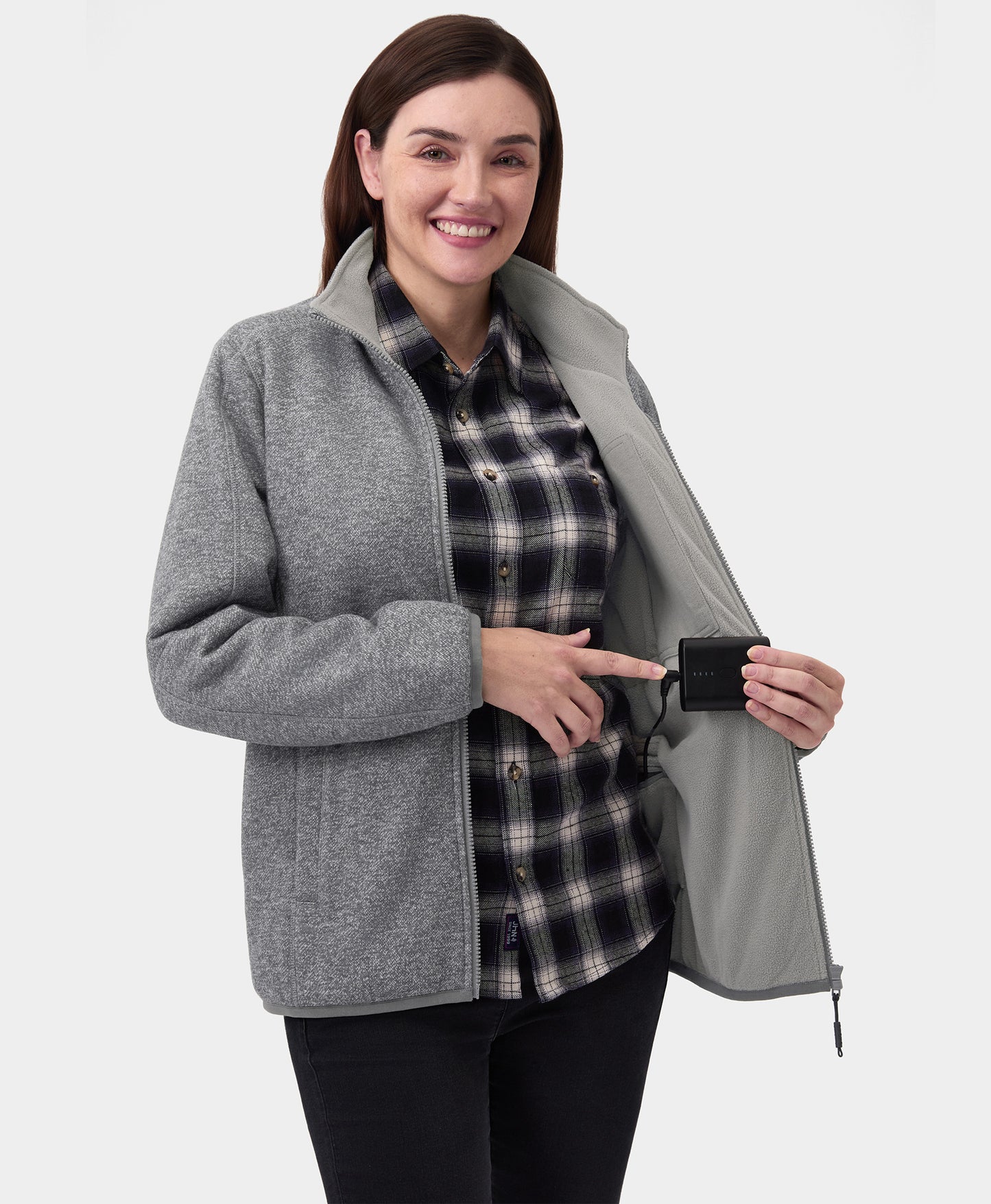 Women's Heated Fleece Jacket (4 Heating Zones)