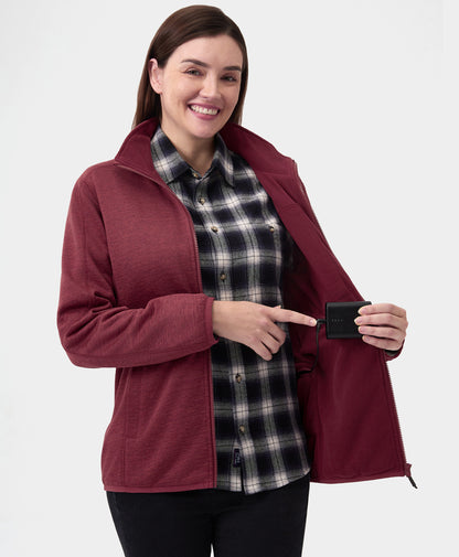 Women's Heated Fleece Jacket (4 Heating Zones)