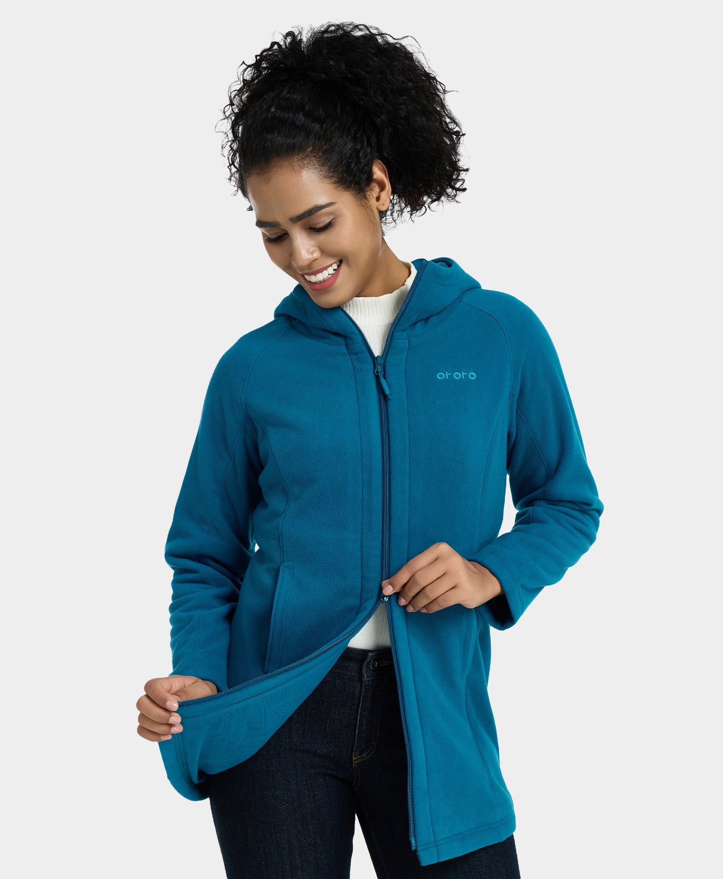 Felicity Women's Heated Fleece Hoodie Jacket