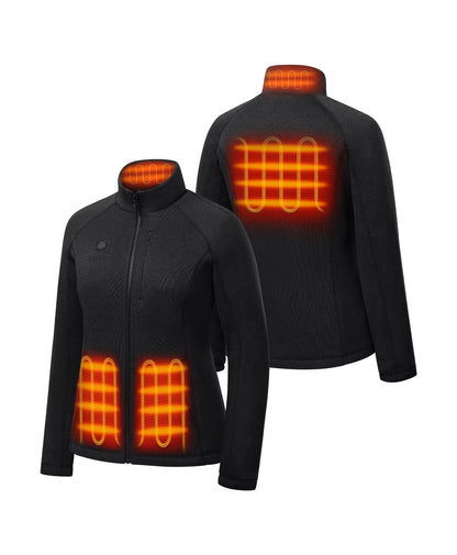 Augusta Tournament Women's 4-Zone Heated Sweater Fleece Jacket (Target's Version)
