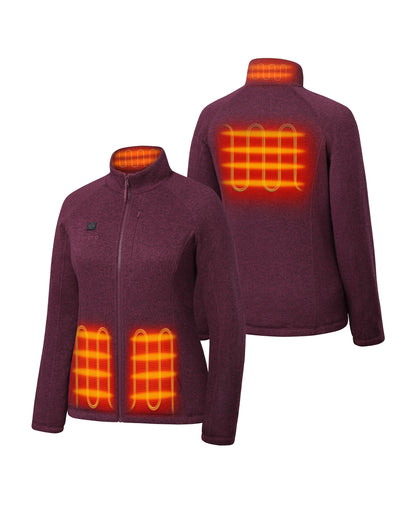 Augusta Tournament Women's 4-Zone Heated Sweater Fleece Jacket (Target's Version)