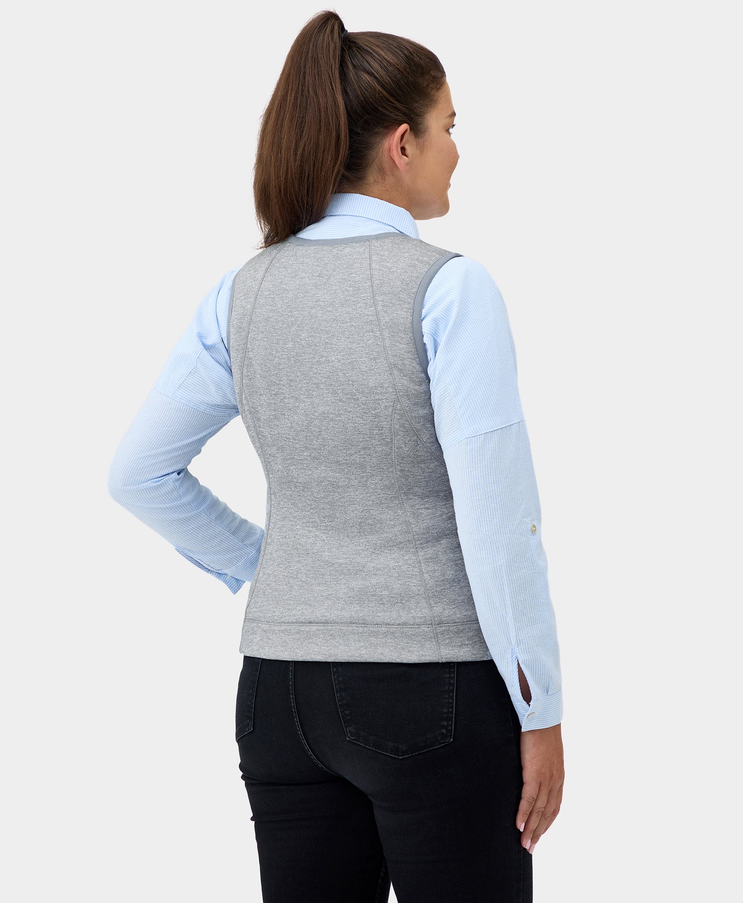 Suzanne Women's Heated Soft Armor Vest - Flecking Gray