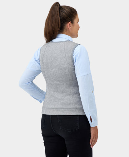 Suzanne Women's Heated Soft Armor Vest - Flecking Gray