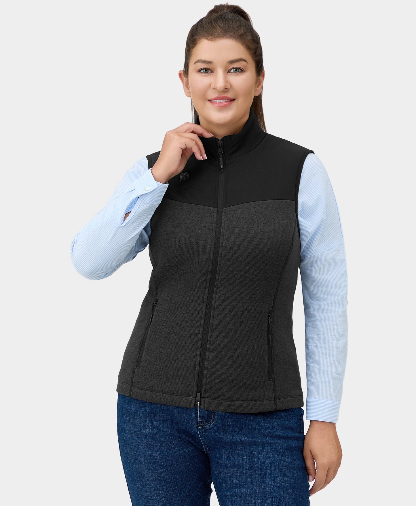 Augusta Women's Heated Sweater Fleece Vest