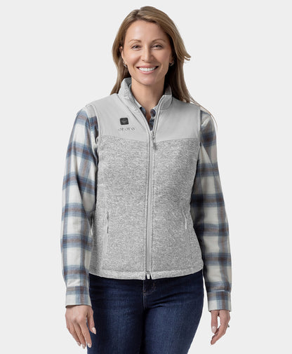 Augusta Women's Heated Sweater Fleece Vest
